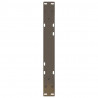 Nogi do stolika kawowego 2 szt. Naturalna stal 50x(30-31,3) cm Stal