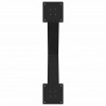 Nogi do stołu jadalnego w kształcie litery X 3 szt. Czarne 80x(72-73) cm Stal