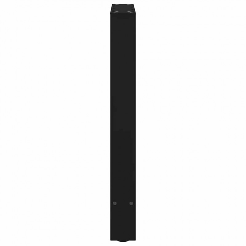 Nogi do stołu jadalnego czarne 2 szt. 50x(72-73) cm stal