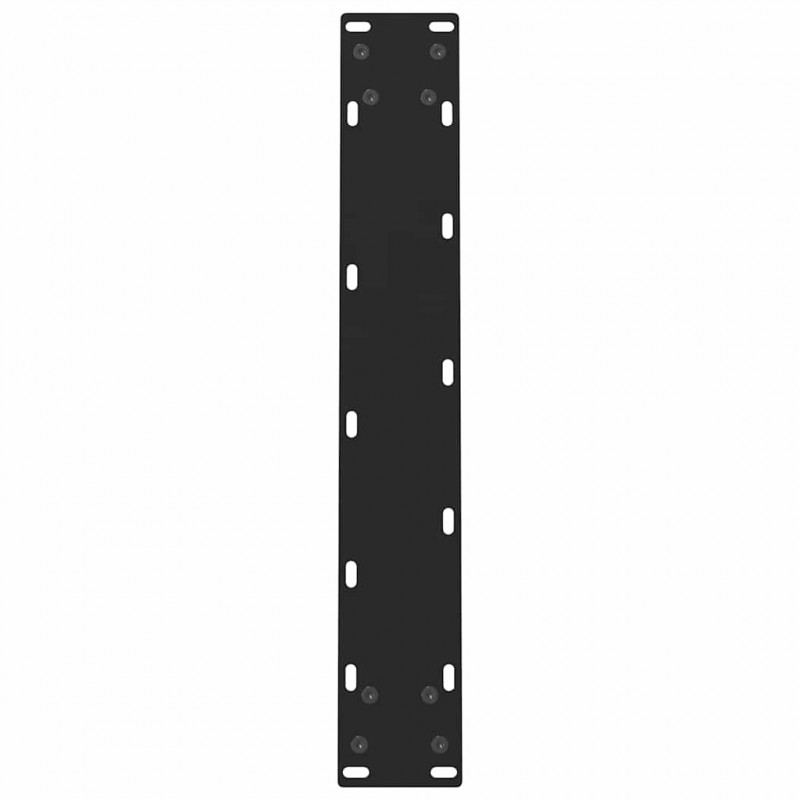 Nogi do stołu jadalnego czarne 2 szt. 50x(72-73) cm stal