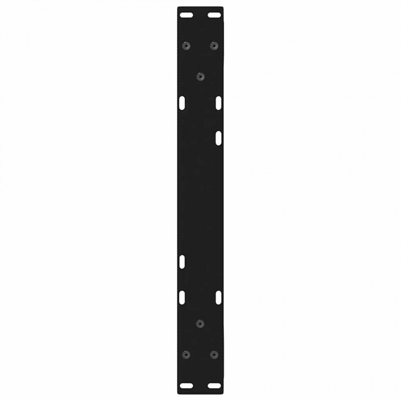 Nogi do stolika kawowego 2 szt. Czarne 60x(30-31,3) cm Stalowe
