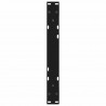 Nogi do stolika kawowego 2 szt. Czarne 60x(30-31,3) cm Stalowe