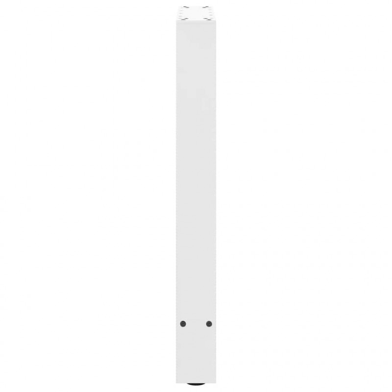 Nogi do stołu jadalnego białe 2 szt. 50x(72-73) cm stal