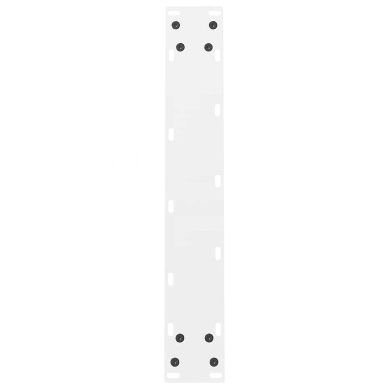 Nogi do stołu jadalnego białe 2 szt. 50x(72-73) cm stal