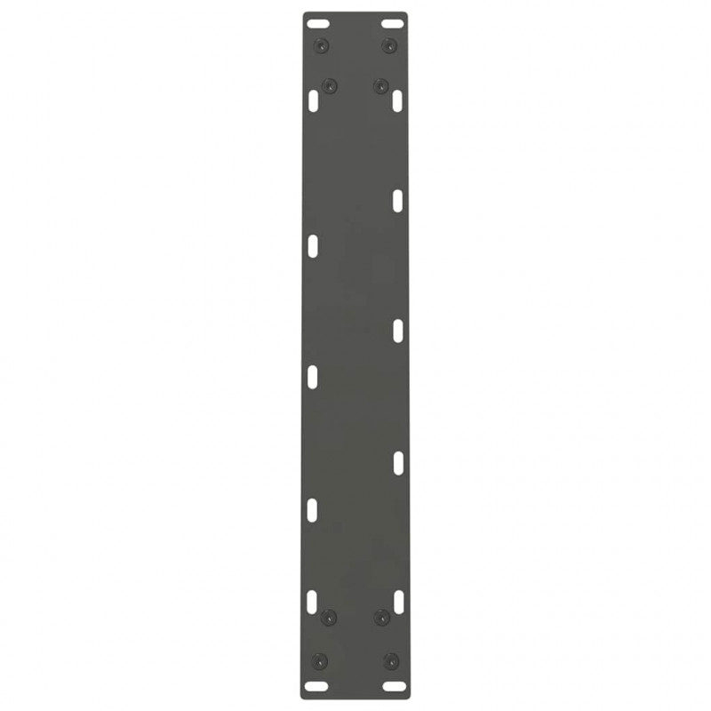 Nogi do stołu jadalnego Antracyt 2 szt. 50x(72-73) cm Stal