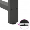 Nogi do stołu jadalnego Antracyt 2 szt. 50x(72-73) cm Stal