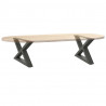 Nogi do stolika kawowego 2 szt. Antracyt 60x(30-31,3) cm Stal