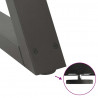 Nogi do stolika kawowego 2 szt. Antracyt 60x(30-31,3) cm Stal