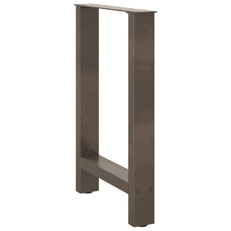 Nogi do stołu jadalnego Naturalna stal 2 szt. 50x(72-73) cm Stal