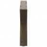 Nogi do stolika kawowego 2 szt. Naturalna stal 60x(30-31,3) cm Stal