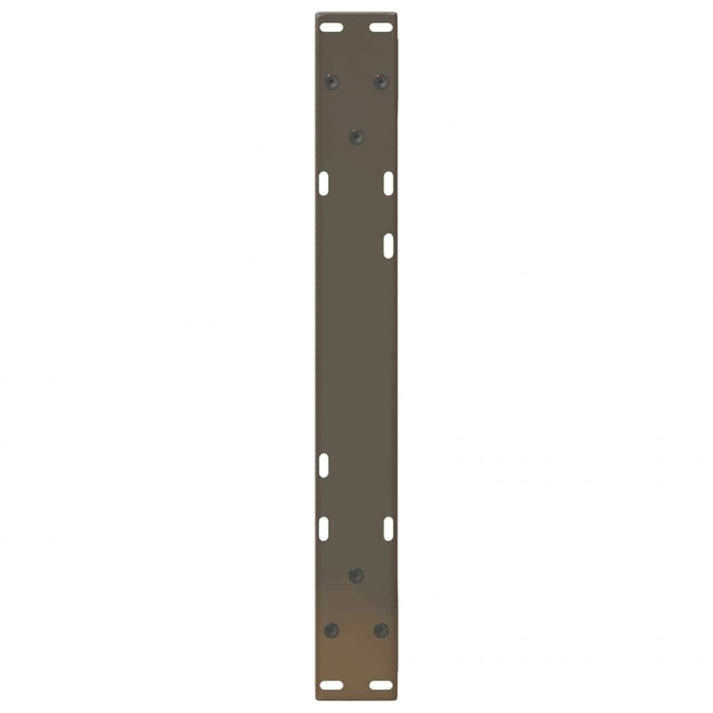 Nogi do stolika kawowego 2 szt. Naturalna stal 60x(30-31,3) cm Stal