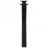 Nogi do stołu jadalnego w kształcie litery X 3 szt. Czarne 90x(72-73) cm Stal
