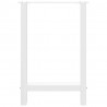 Nogi do stołu jadalnego białe 2 szt. 60x(72-73) cm stal