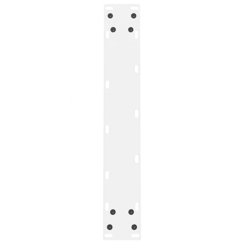 Nogi do stołu jadalnego białe 2 szt. 60x(72-73) cm stal