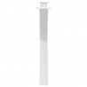 Nogi do stołu jadalnego w kształcie litery X 3 szt. Białe 90x(72-73) cm Stal