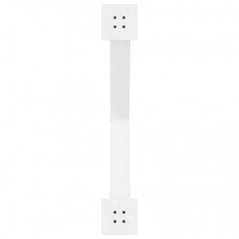 Nogi do stołu jadalnego w kształcie litery X 3 szt. Białe 90x(72-73) cm Stal