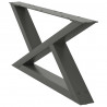 Nogi do stolika kawowego 2 szt. Antracyt 70x(30-31,3) cm Stal