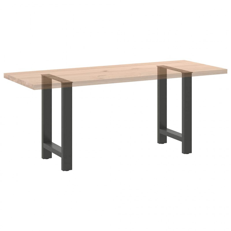 Nogi do stołu jadalnego Antracyt 2 szt. 60x(72-73) cm Stal