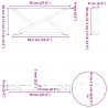 Nogi do stolika kawowego 2 szt. Antracyt 70x(30-31,3) cm Stal
