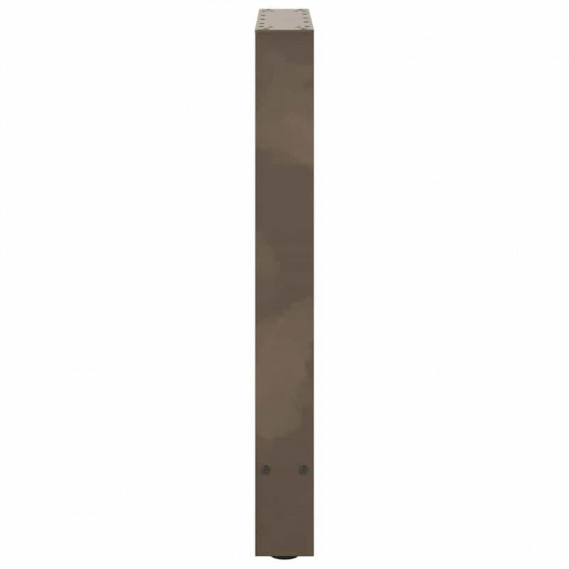 Nogi do stołu jadalnego Naturalna stal 2 szt. 60x(72-73) cm Stal
