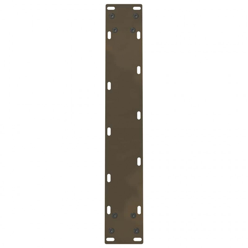Nogi do stołu jadalnego Naturalna stal 2 szt. 60x(72-73) cm Stal