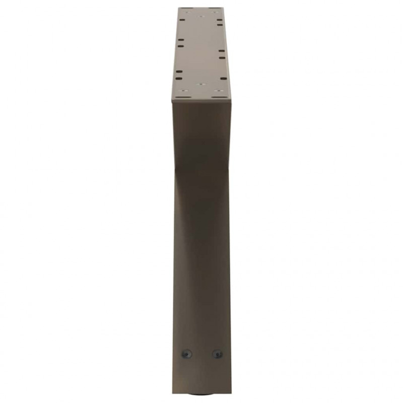 Nogi do stolika kawowego 2 szt. Naturalna stal 70x(30-31,3) cm Stal