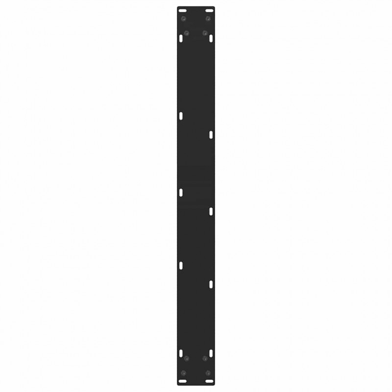 Nogi do stołu jadalnego czarne 2 szt. 70x(72-73) cm stal