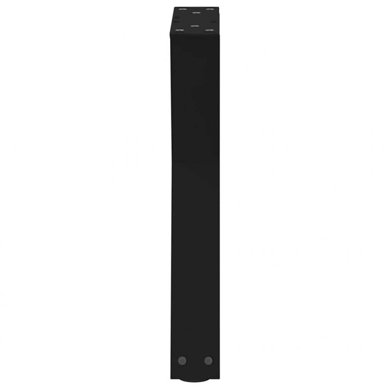 Nogi do stolika kawowego 2 szt. Czarne 28x(42-43,3) cm Stal