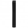 Nogi do stolika kawowego 2 szt. Czarne 28x(42-43,3) cm Stal