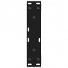 Nogi do stolika kawowego 2 szt. Czarne 28x(42-43,3) cm Stal