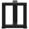 Nogi do stolika kawowego w kształcie litery T 2 szt. Czarne 30x25x(30-31) cm Stal