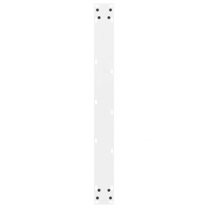 Nogi do stołu jadalnego białe 2 szt. 70x(72-73) cm stal