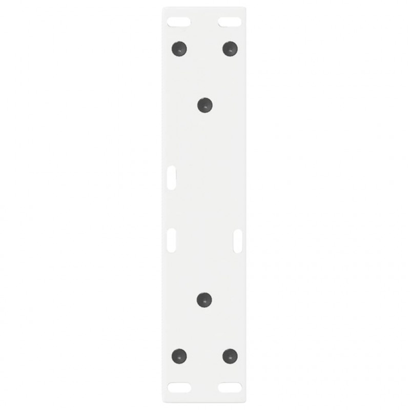 Nogi do stolika kawowego 2 szt. Białe 28x(42-43,3) cm Stal