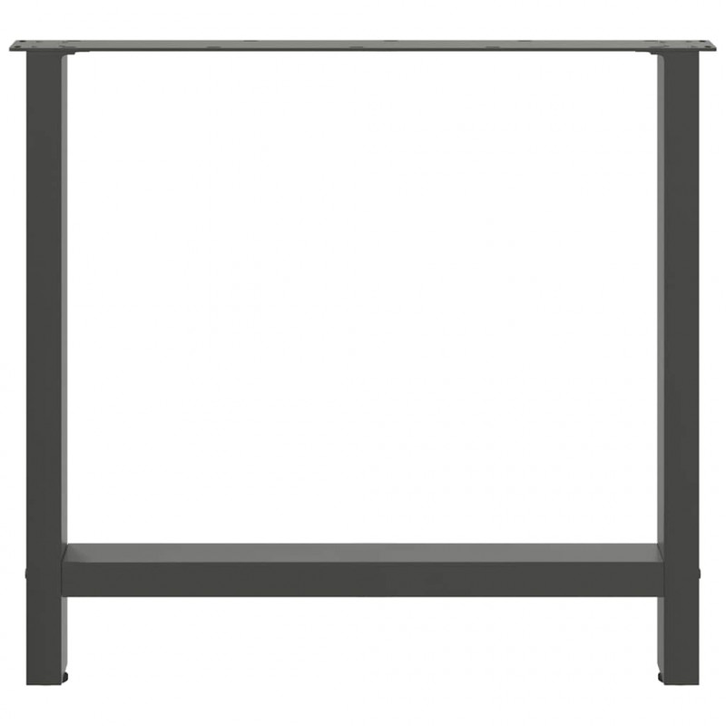 Nogi do stołu jadalnego Antracyt 2 szt. 70x(72-73) cm Stal