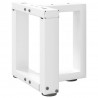 Nogi do stolika kawowego w kształcie litery T 2 szt. Białe 30x25x(30-31) cm Stal