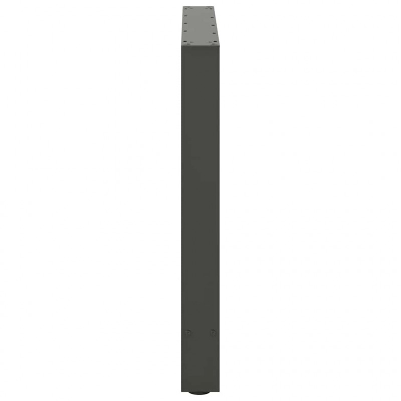 Nogi do stołu jadalnego Antracyt 2 szt. 70x(72-73) cm Stal