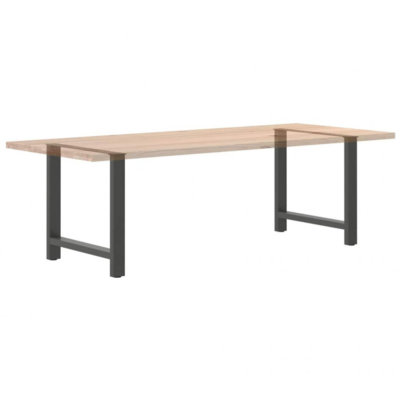 Nogi do stołu jadalnego Antracyt 2 szt. 70x(72-73) cm Stal