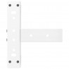 Nogi do stolika kawowego w kształcie litery T 2 szt. Białe 30x25x(30-31) cm Stal