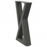 Nogi do stolika kawowego 2 szt. Antracyt 28x(42-43,3) cm Stal
