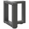 Nogi do stolika kawowego w kształcie litery T 2 szt. Antracyt 30x25x(30-31) cm Stal