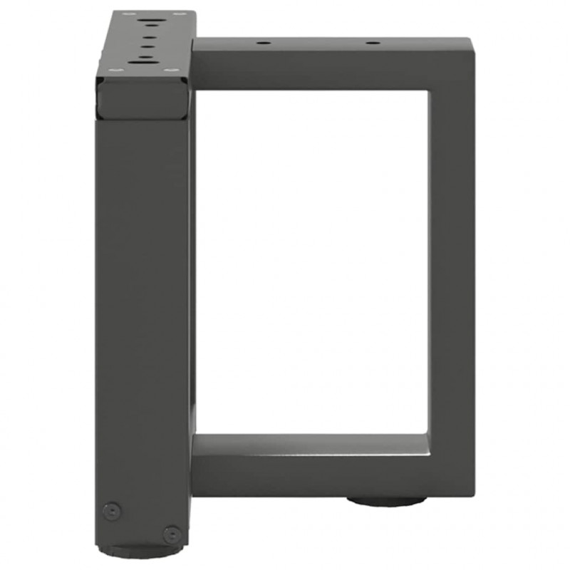 Nogi do stolika kawowego w kształcie litery T 2 szt. Antracyt 30x25x(30-31) cm Stal