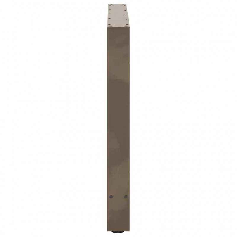 Nogi do stołu jadalnego Naturalna stal 2 szt. 70x(72-73) cm Stal