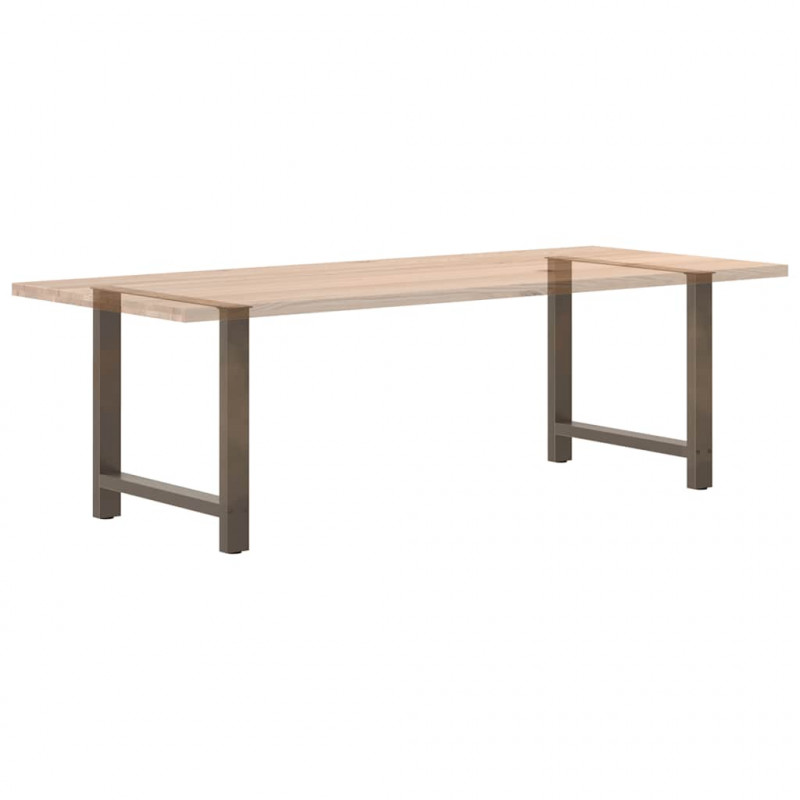 Nogi do stołu jadalnego Naturalna stal 2 szt. 70x(72-73) cm Stal