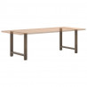 Nogi do stołu jadalnego Naturalna stal 2 szt. 70x(72-73) cm Stal