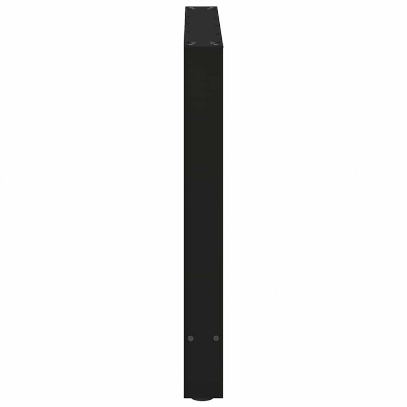 Nogi do stołu jadalnego czarne 2 szt. 80x(72-73) cm stal