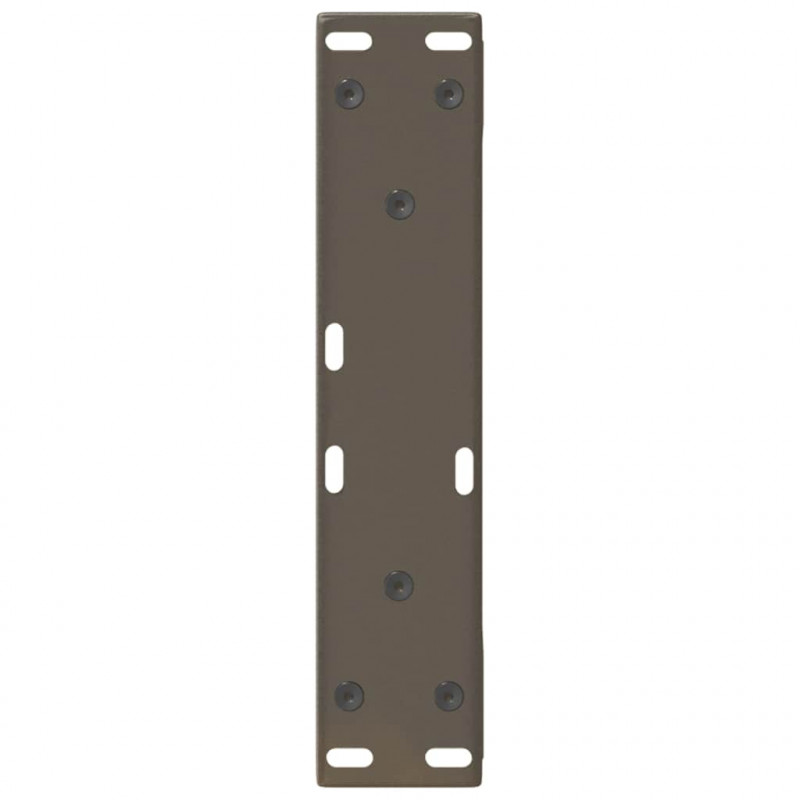 Nogi do stolika kawowego 2 szt. Naturalna stal 28x(42-43,3) cm Stal