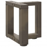 Nogi do stolika kawowego w kształcie litery T 2 szt. Czarne 30x25x(30-31) cm Stal