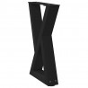 Nogi do stolika kawowego 2 szt. Czarne 38x(42-43,3) cm Stal