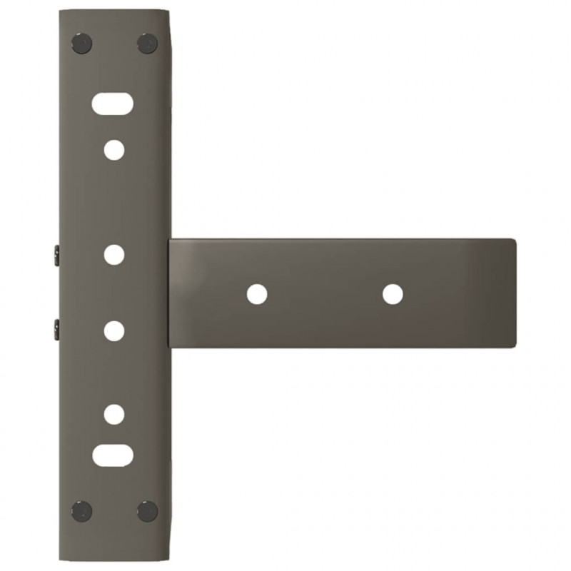 Nogi do stolika kawowego w kształcie litery T 2 szt. Czarne 30x25x(30-31) cm Stal