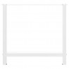 Nogi do stołu jadalnego białe 2 szt. 80x(72-73) cm stal